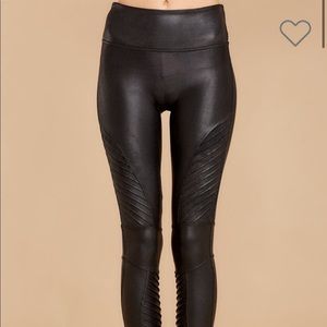 Spanx Faux Leather Moto Legging